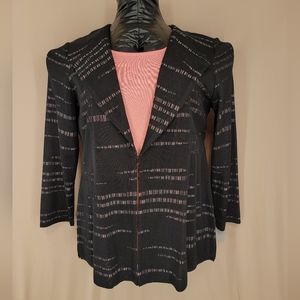 NWT 1X Ming Wang Coral and Black Tank and Jacket